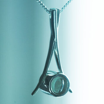 Personalised Arch Hidden Photo Necklace In Sterling Silver, 2 of 8