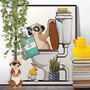 Meerkat In The Toilet, Funny Toilet Art, thumbnail 1 of 9