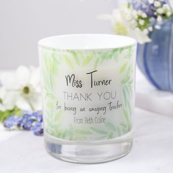 Thank You Teacher Luxury Scented Candle, 4 of 7