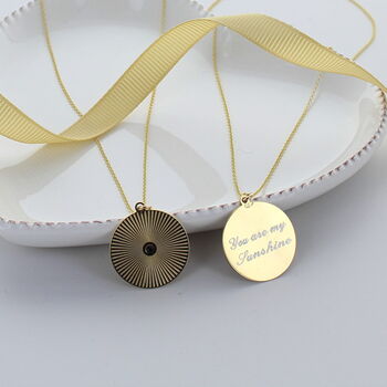 You Are My Sunshine Necklace, 3 of 4