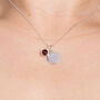 Sterling Silver January Birthstone Necklace Set, thumbnail 2 of 9