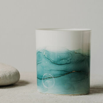 Hand Painted Soy Candle | Fern + Patchouli + Cedar Wood, 6 of 6