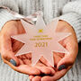 Personalised Celestial Any Text Christmas Decoration, thumbnail 1 of 6