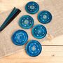 Midnight Blue And Gold Incense Stick Holder Burner Plate, thumbnail 10 of 12