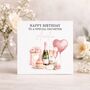Special Daughter Champagne Roses Luxury Birthday Card, thumbnail 1 of 4