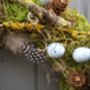 Feather Egg And Twig Wreath Wall Door Home Decoration, thumbnail 2 of 2