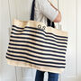 Personalised Initials Stripe Beach And Shopping Bag, thumbnail 4 of 7