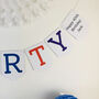 Forty Birthday Party Banner Bunting Decoration, thumbnail 4 of 5
