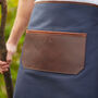 Personalised Canvas And Leather Apron, thumbnail 4 of 9
