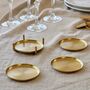 Brass Gold Coasters Anika, thumbnail 5 of 5