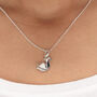 Origami Swan Necklace, Sterling Silver Or Gold Plated, thumbnail 1 of 10