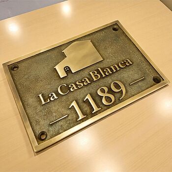 Personalised House Name And Number Plaque, 3 of 7