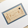 Personalised Anniversary Frame For Couple Wooden Ticket, thumbnail 3 of 6