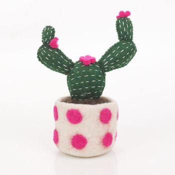Handmade Felt Fake Plant, Cactus Collection, 3 of 5