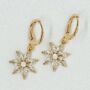 Petal Flower Charm Earrings, thumbnail 2 of 5