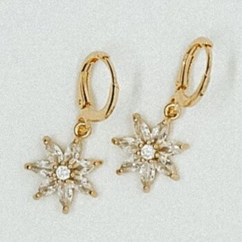 Petal Flower Charm Earrings, 2 of 5