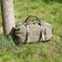 Canvas Holdall Duffel With Front Pockets, thumbnail 9 of 12