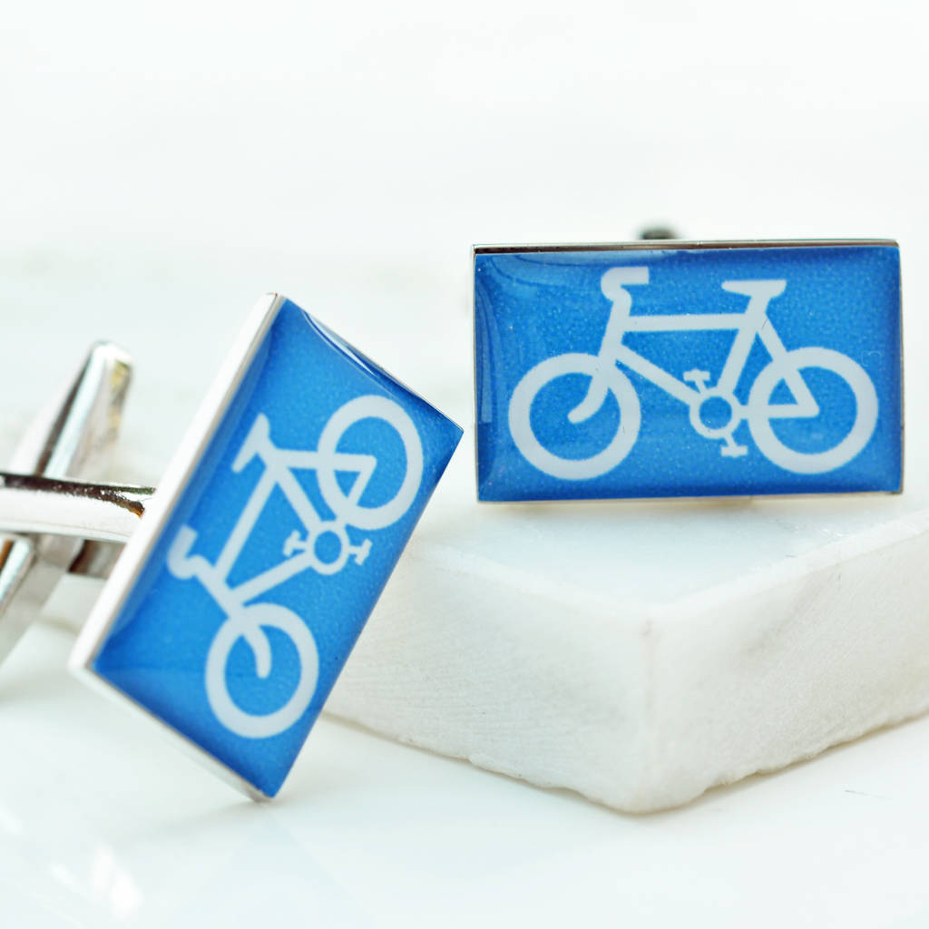 Image of Cycling Sign Cufflinks
