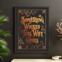 Gothic Typographic Foiled Print, thumbnail 5 of 11