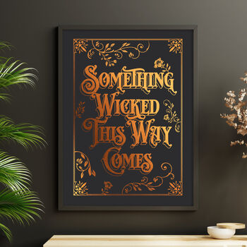 Gothic Typographic Foiled Print, 5 of 11