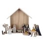 Wooden Nativity Christmas Scene 12 Piece Set, thumbnail 2 of 3