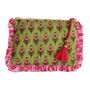 Green And Pink Floral Quilted Make Up Bag, thumbnail 5 of 5