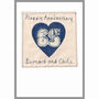 Personalised Heart Wedding Anniversary Card For Him, thumbnail 9 of 9