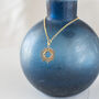 Gold Plated Sun Necklace, thumbnail 4 of 7