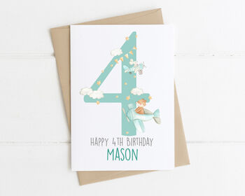 Personalised Children's Birthday Card Aeroplanes, 9 of 9