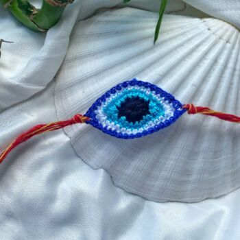 Handmade Large Evil Eye Rakhi For Raksha Bandhan, 3 of 5