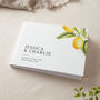 Sicily Personalised Names Wedding Guest Book, thumbnail 1 of 3