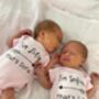 Personalised Twin Baby Gift Set | Matching Twin Clothes, thumbnail 6 of 12