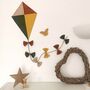 Woodland Boho Whimsical Nurserykite Decor, Hunter Green, Rust Orange, Ochre, thumbnail 3 of 12