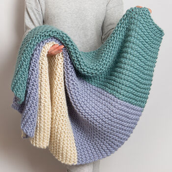 Eve Blanket Beginner Knitting Kit, 2 of 10