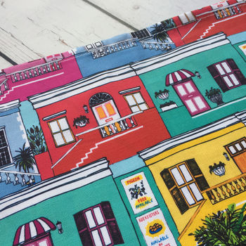 Colourful Cape Town Houses Cotton Tea Towel, 6 of 8