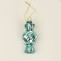 G Decor Set Of Three Glass Wrapped Sweets Decorations, thumbnail 4 of 6