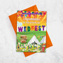 Wedfest Festival Wedding Day Congratulations Card, thumbnail 1 of 2