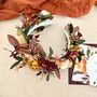 Autumnal Flower Crown Bridal Headband, thumbnail 4 of 10