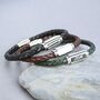 Men's Personalised Plait Bolo Leather Bracelet, thumbnail 2 of 10