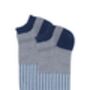 Oxford Stripe Blue/Burgundy Men's Trainer Socks Bundle, thumbnail 5 of 7