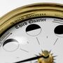 Handmade Classic Brass Moon Phase Clock, thumbnail 4 of 7