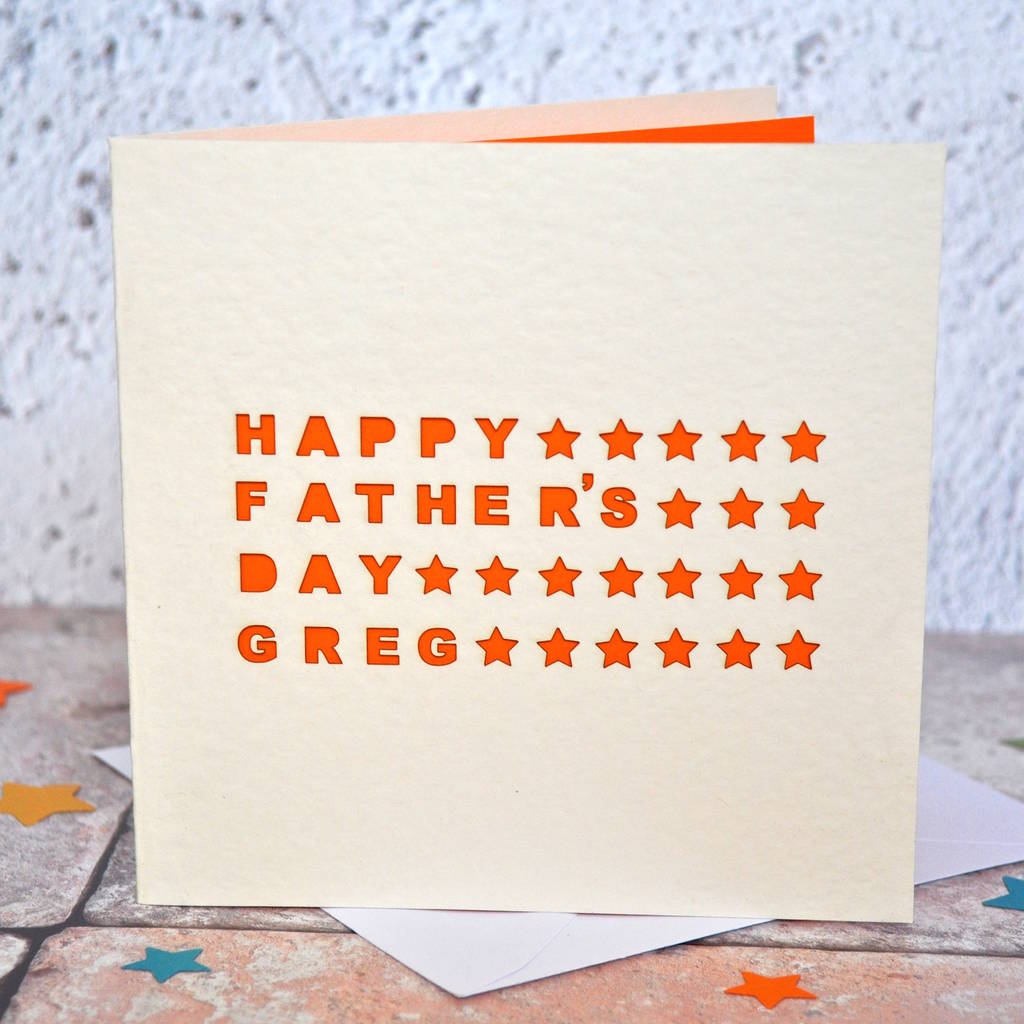 Laser Cut Step Dad Father's Day Card, 1 of 2