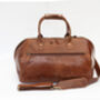Woman's Small Leather Travel Holdall Bag, thumbnail 5 of 12