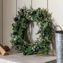 Midnight Blue Bauble Wreath, thumbnail 1 of 5