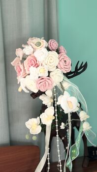 Once In A Life Time Bespoke Crochet Bridal Bouquet, 7 of 7