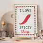 I Love Spicey Things Print, thumbnail 2 of 7