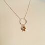 Silver Plated Necklace ~ Gold, Rose Gold + Silver Stars, thumbnail 5 of 7