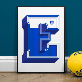 Everton, A To Z Football Prints And Posters, 3 of 6