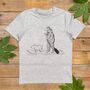 Bear And Capybara T Shirt, thumbnail 1 of 5
