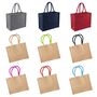 Personalised Patch Square Jute Beach Bag, thumbnail 7 of 7